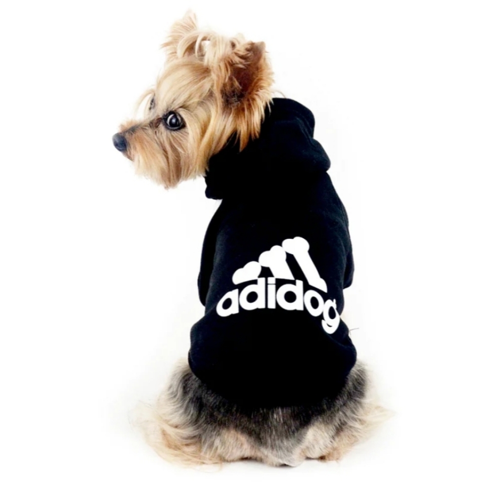 Pet sweater AdiDog Stylish Dog Hoodie Black spirt new